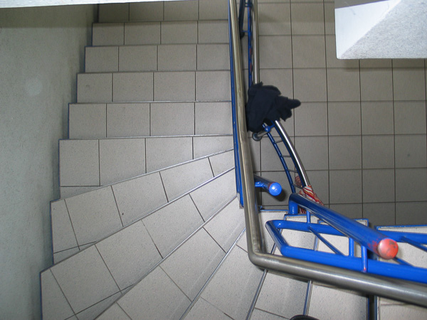 Problematic staircase - top view
