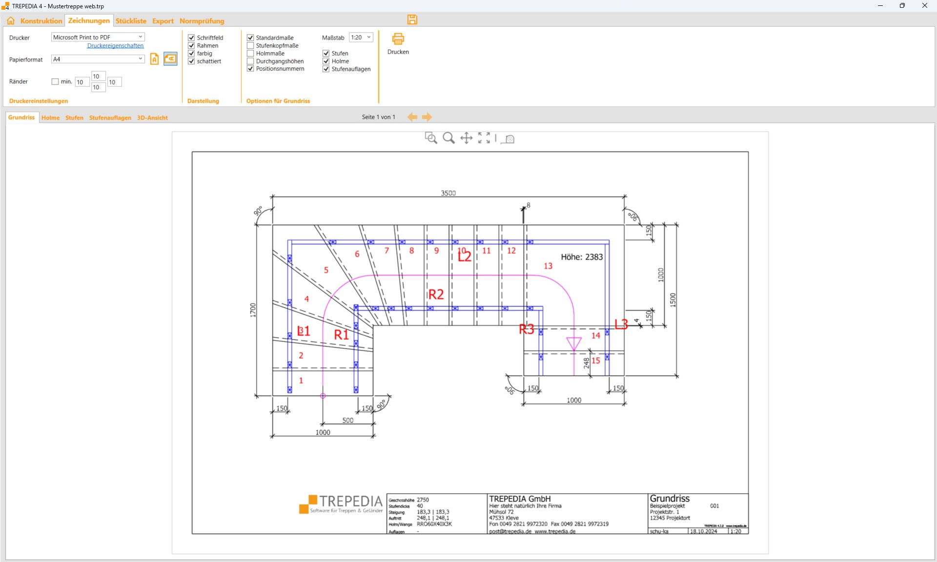 TREPEDIA Floor Plan Example