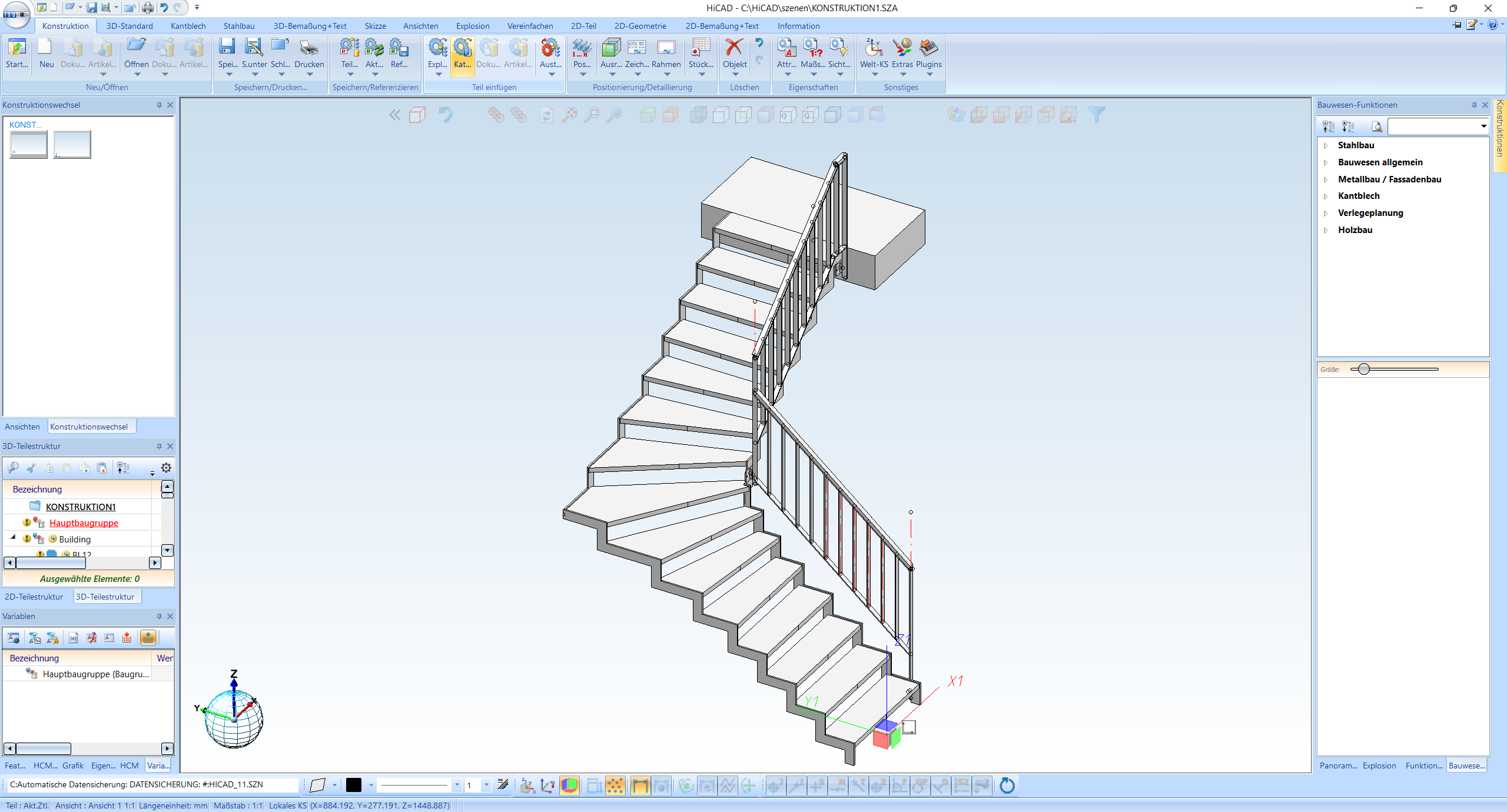 IFC Export to HiCAD - Example View 2